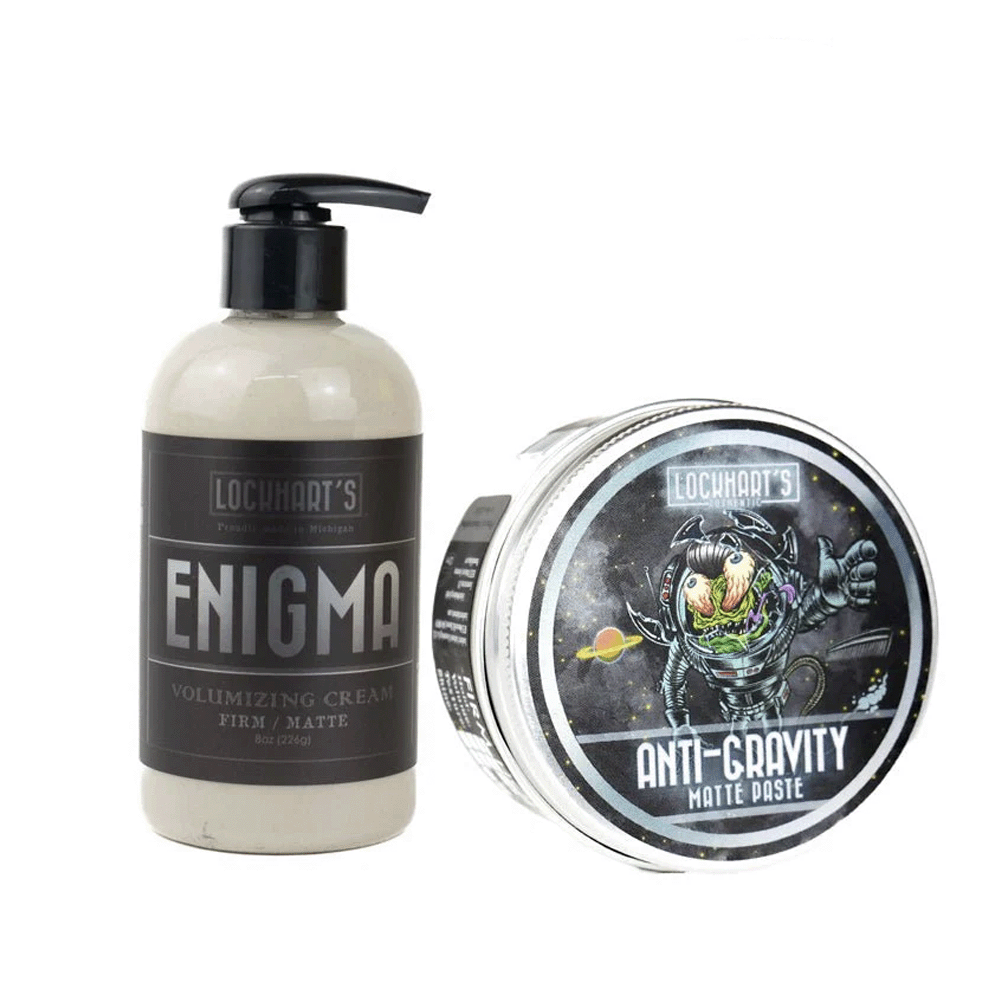 2 pack Texture Bundle 1 - Enigma + Anti - Gravity Matte Paste - Lockhart's Authentic Grooming Company, LLC