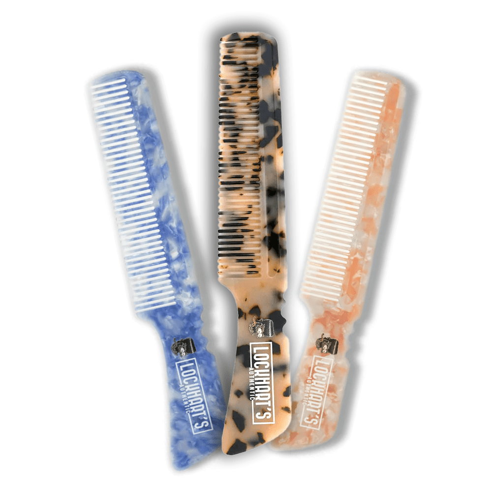 3 - Pack - Lockhart's Cellulose Acetate Combs - Lockhart's Authentic Grooming Company, LLC