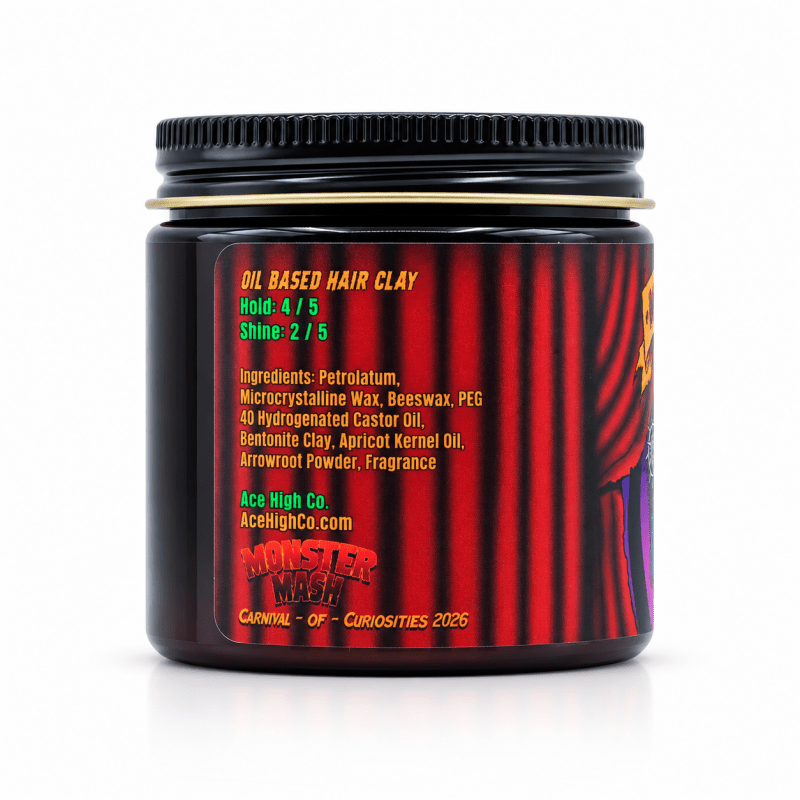 Ace High Pomade Co. - Killer Clown Oil-Based Hair Clay - Lockhart's Authentic Grooming Company, LLC