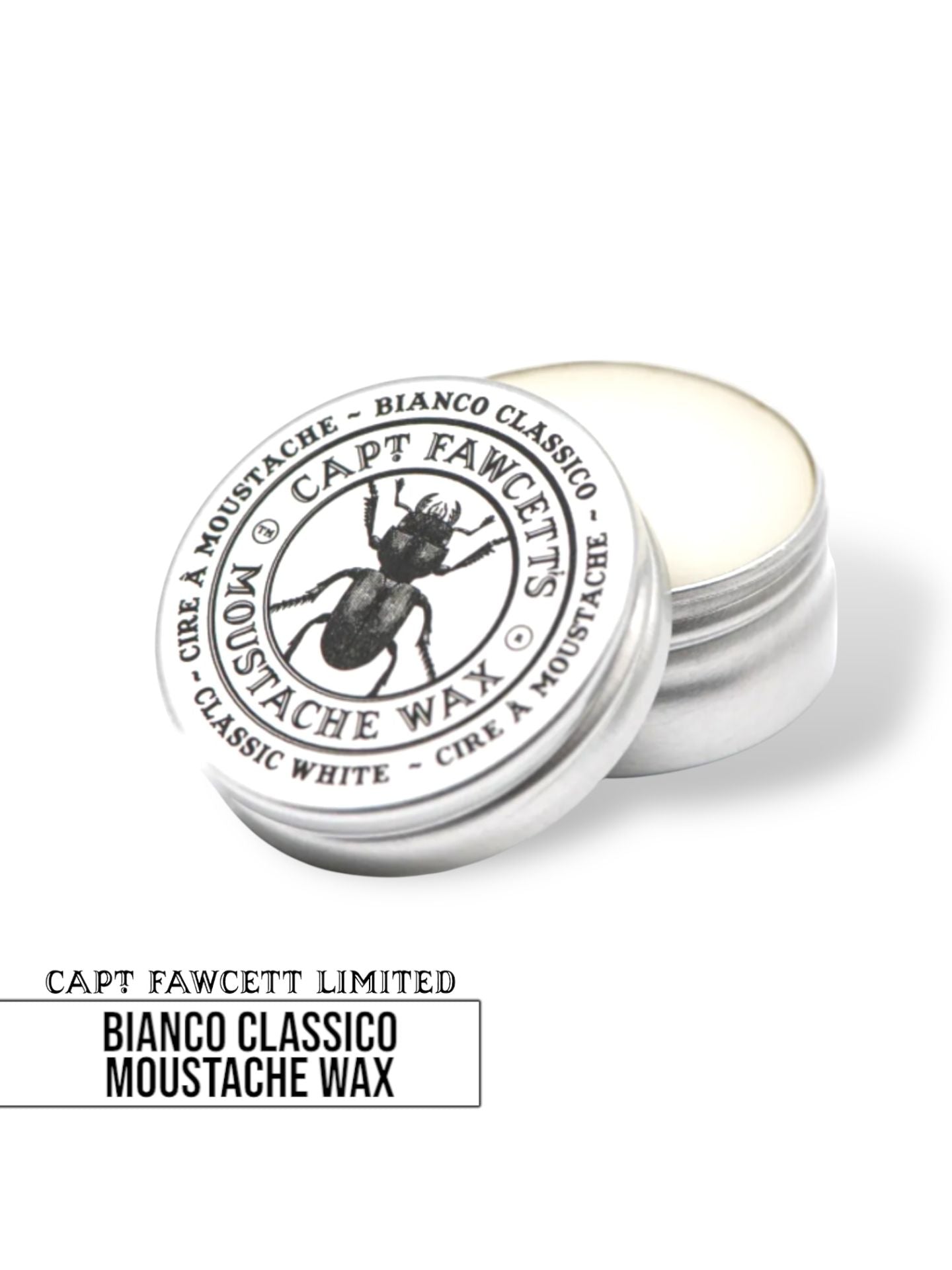Captain Fawcett Bianco Classico Moustache Wax - Lockhart's Authentic Grooming Company, LLC