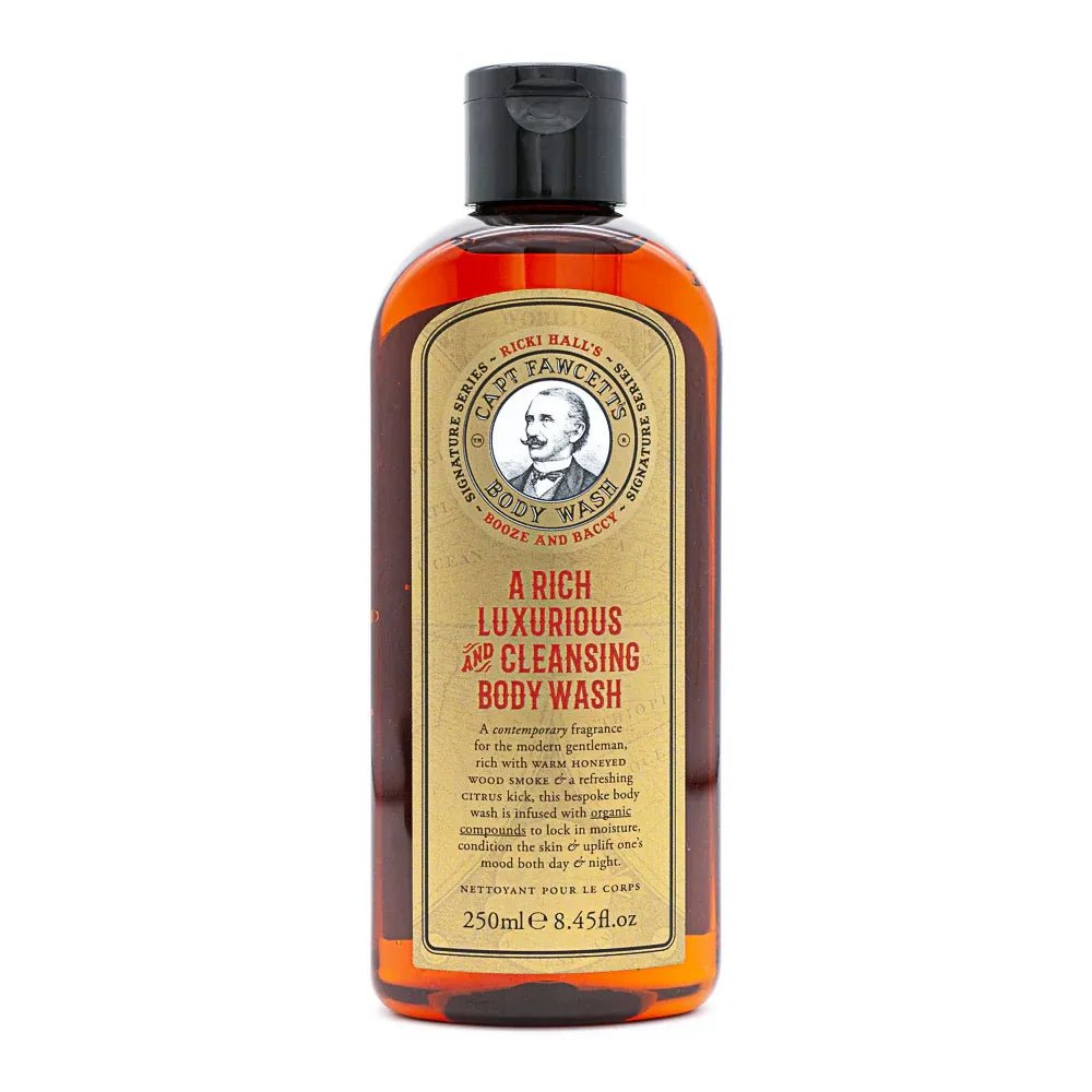 Captain Fawcett Ricki Hall's Booze & Baccy Body Wash - Lockhart's Authentic Grooming Company, LLC