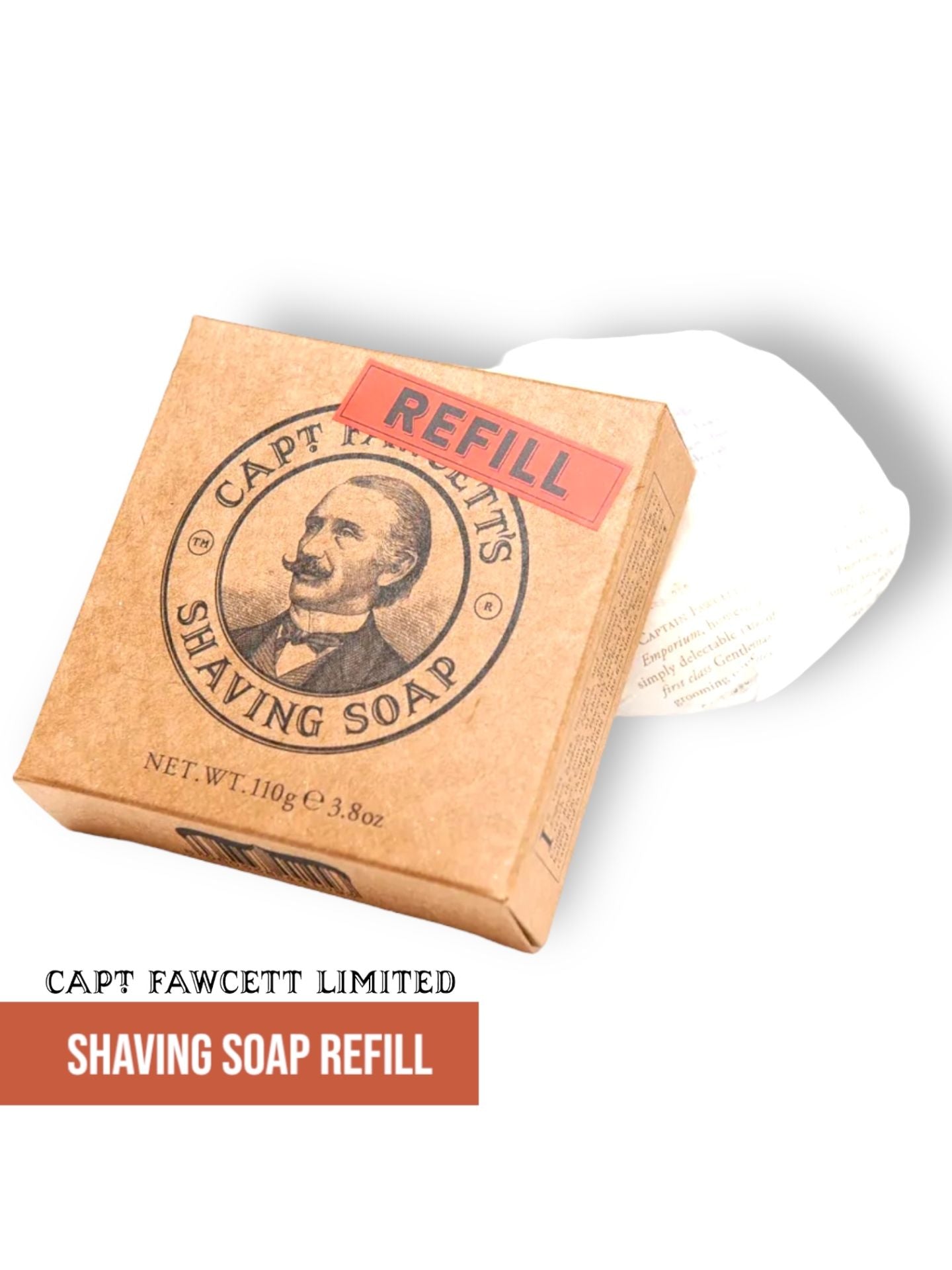 Captain Fawcett Shaving Soap Refill - Lockhart's Authentic Grooming Company, LLC
