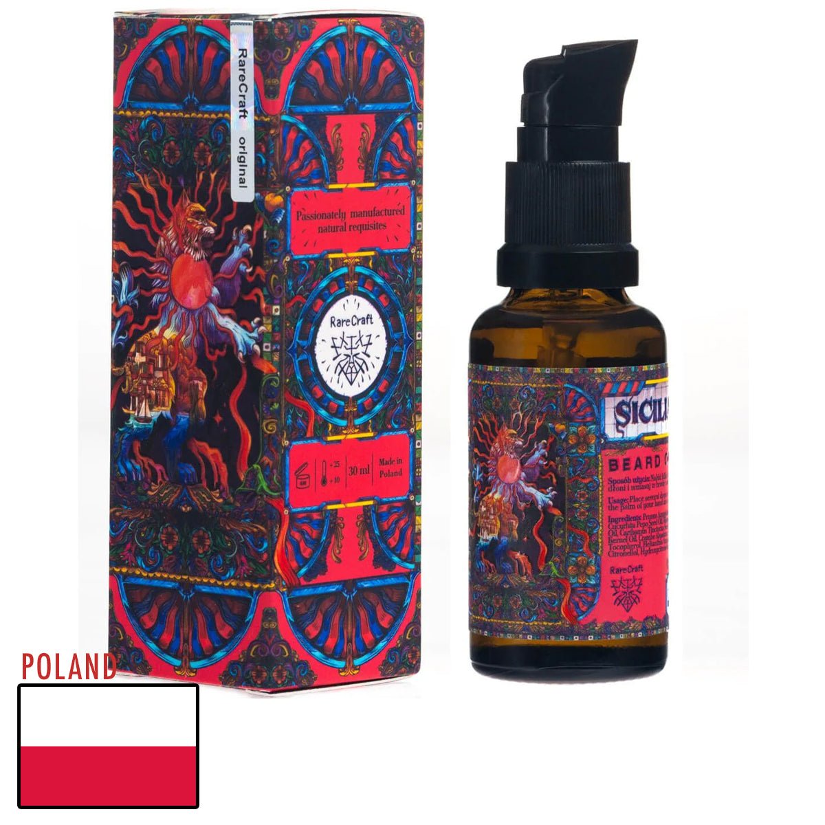 RareCraft Beard Oil Sicilian Sunset - Lockhart's Authentic Grooming Company, LLC