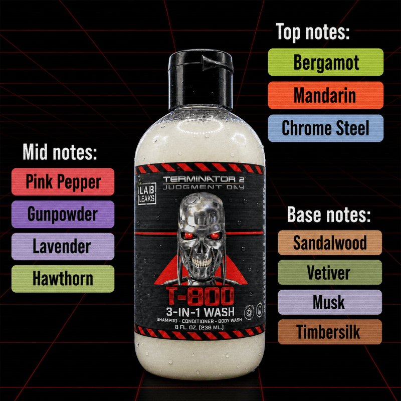 Terminator 2: T-800 3-in-1 Body Wash - Lockhart's Authentic Grooming Company, LLC