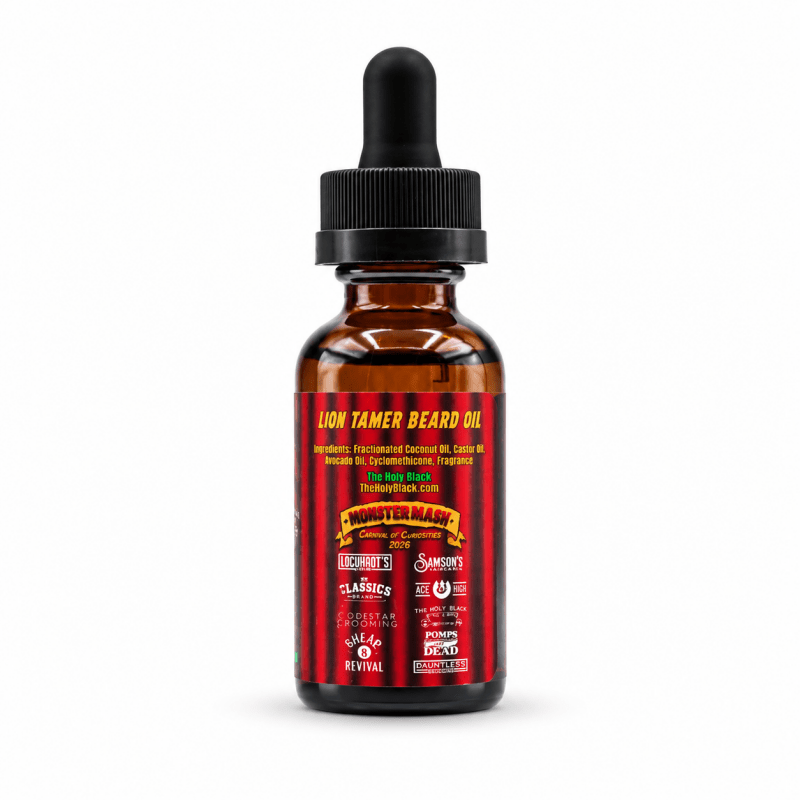 The Holy Black - Lion Tamer Beard Oil - Lockhart's Authentic Grooming Company, LLC